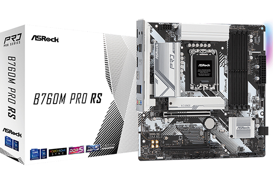 Placa Mãe ASRock B760M Pro RS, Chipset B760, Intel LGA 1700, MATX, DDR5,  90-MXBLH0-A0UAYZ